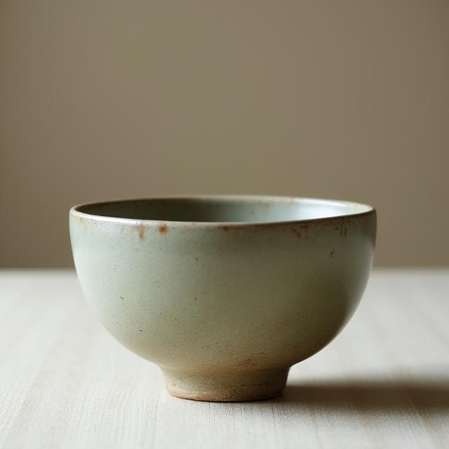 素朴な風合いの抹茶碗。